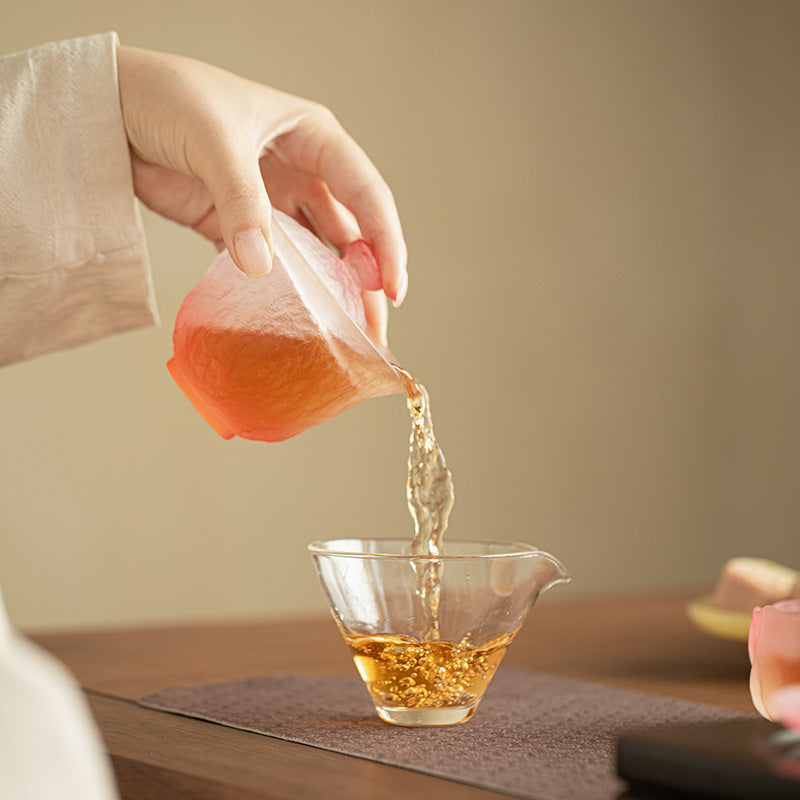 Handcrafted Thickened Flowing-Light Colored Glaze San Cai Gaiwan - 160ml Pastel Pink Tea Bowl