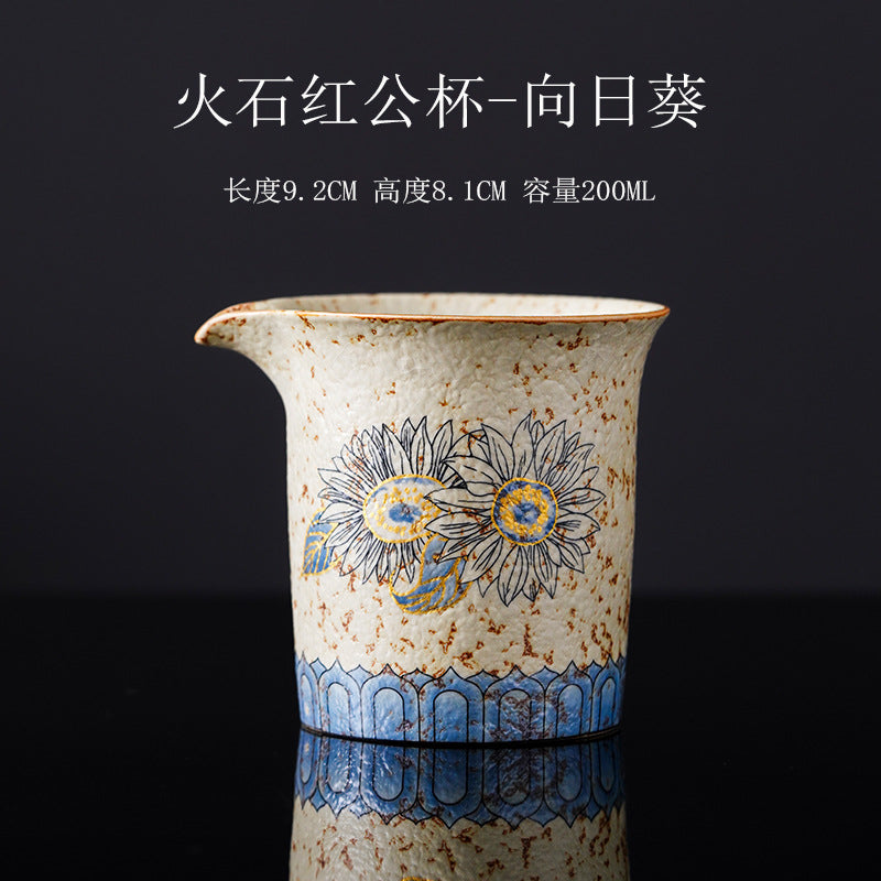 Authentic Blue & White Huoshihong 24K Gilded Ceramic Fairness Pitcher - 220ml Cha Hai