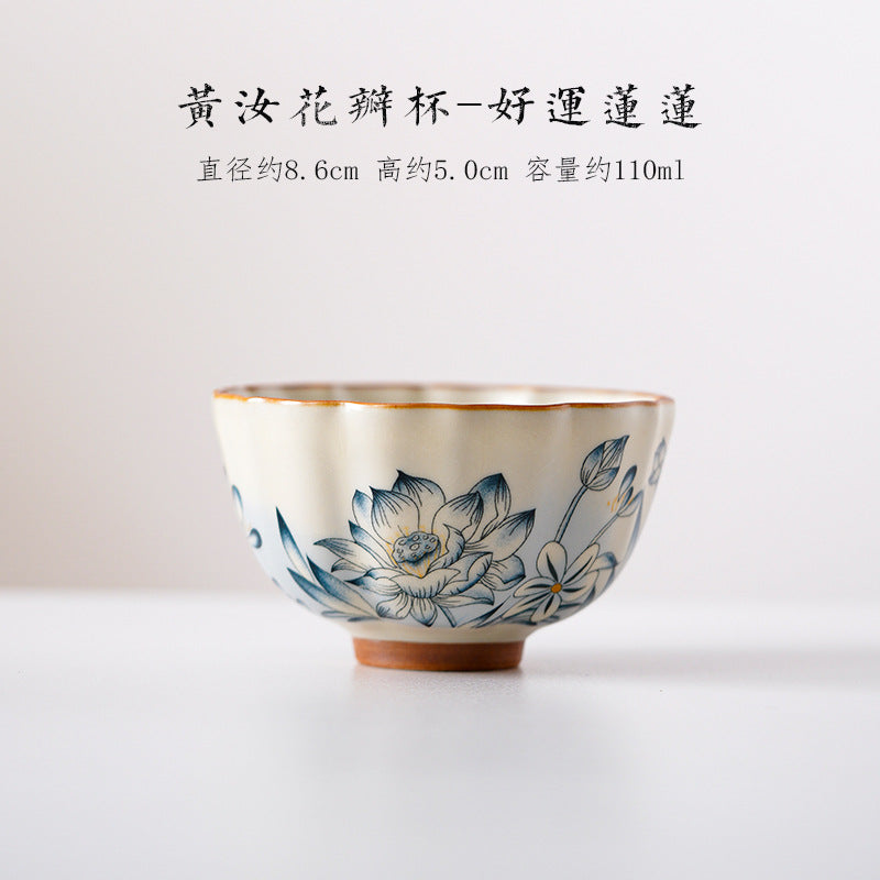 Authentic Jingdezhen Ru Ware Celadon Thin-Body Master Teacup - 80ml Gongfu Cup