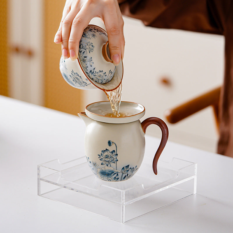 Authentic Jingdezhen Ru Ware Celadon Thin-Body Master Teacup - 80ml Gongfu Cup