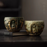 Authentic Dunhuang Cultural-Creative Vintage Large Master Teacup - 95ml Gongfu Cup