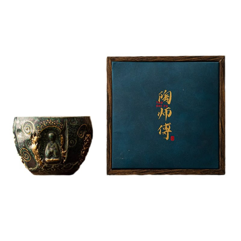 Authentic Dunhuang Cultural-Creative Vintage Large Master Teacup - 95ml Gongfu Cup
