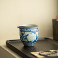 Authentic Song-Style Ru Ware Celadon Yuan Blue & White Fairness Pitcher - 200ml Gongfu Cha Hai
