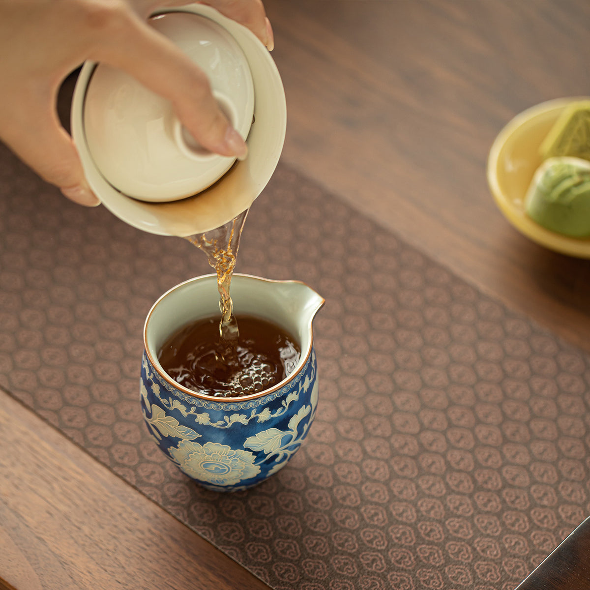 Authentic Song-Style Ru Ware Celadon Yuan Blue & White Fairness Pitcher - 200ml Gongfu Cha Hai