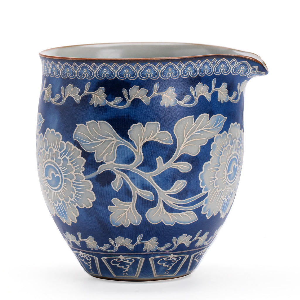 Authentic Song-Style Ru Ware Celadon Yuan Blue & White Fairness Pitcher - 200ml Gongfu Cha Hai