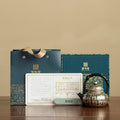 Authentic Jingdezhen Silver-Gilt Bamboo-Joint Beam-Handle Thousand-Buddha Teapot - 220ml Gift Box