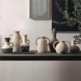 New Chinese Artisan Ceramic Vase Collection – 10 Sculptural Geometric Forms