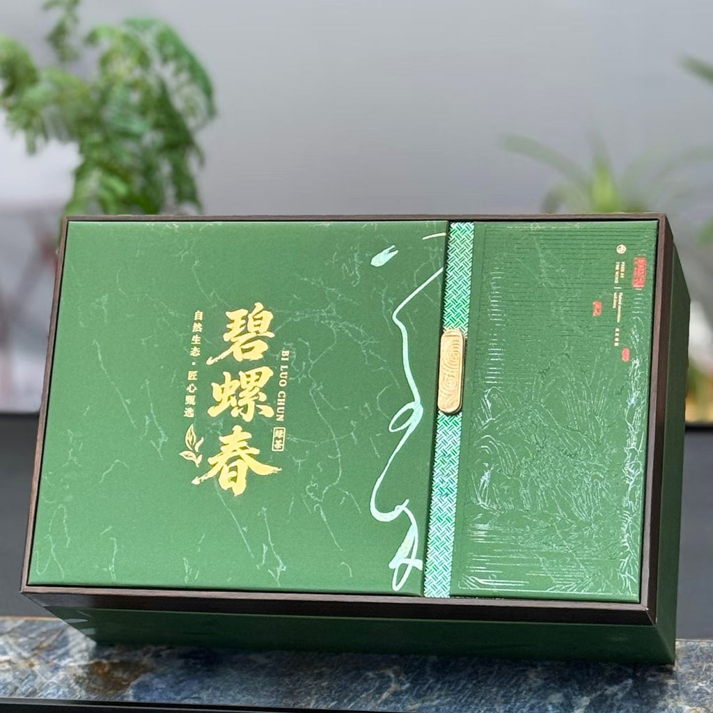 Premium green Bi Luo Chun spring tea presentation box