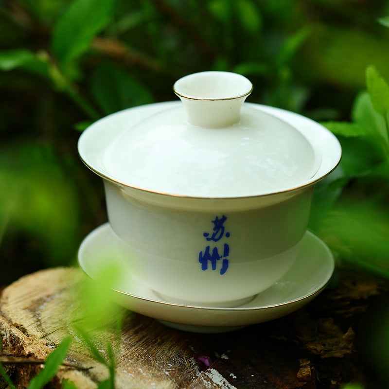 2026 Bi Luo Chun tea gift set with gaiwan and carry bag