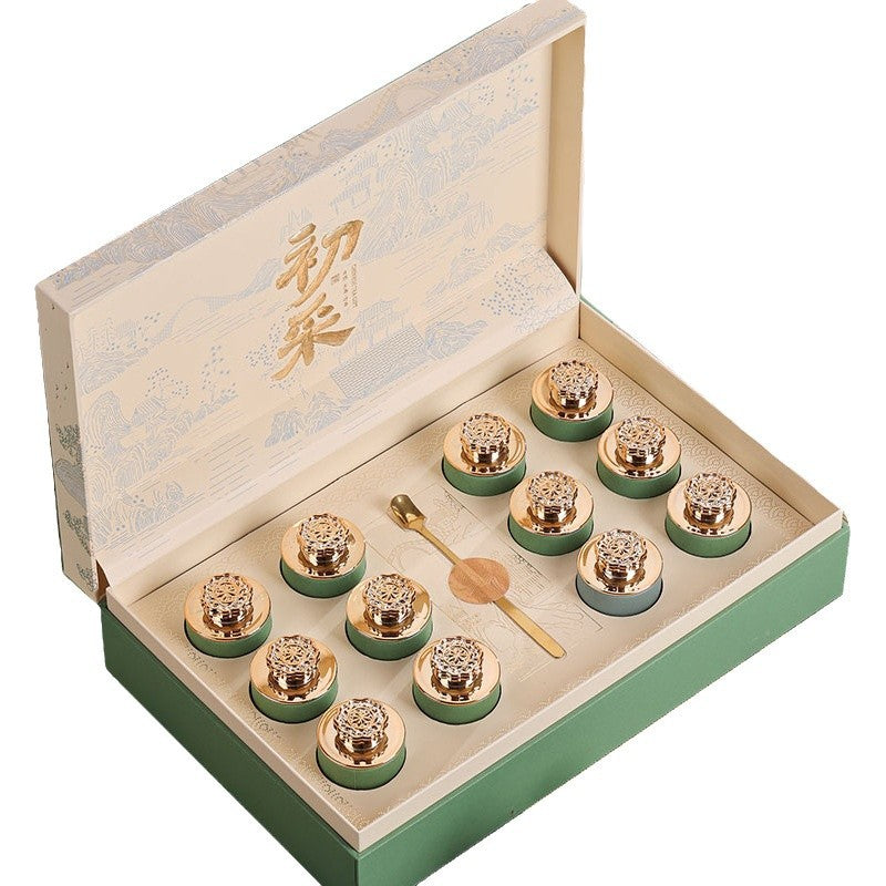 Open Bi Luo Chun green tea presentation set
