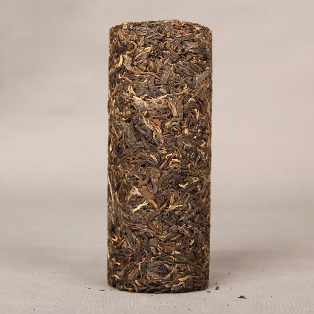Pressed Bingdao raw Pu-erh tea column