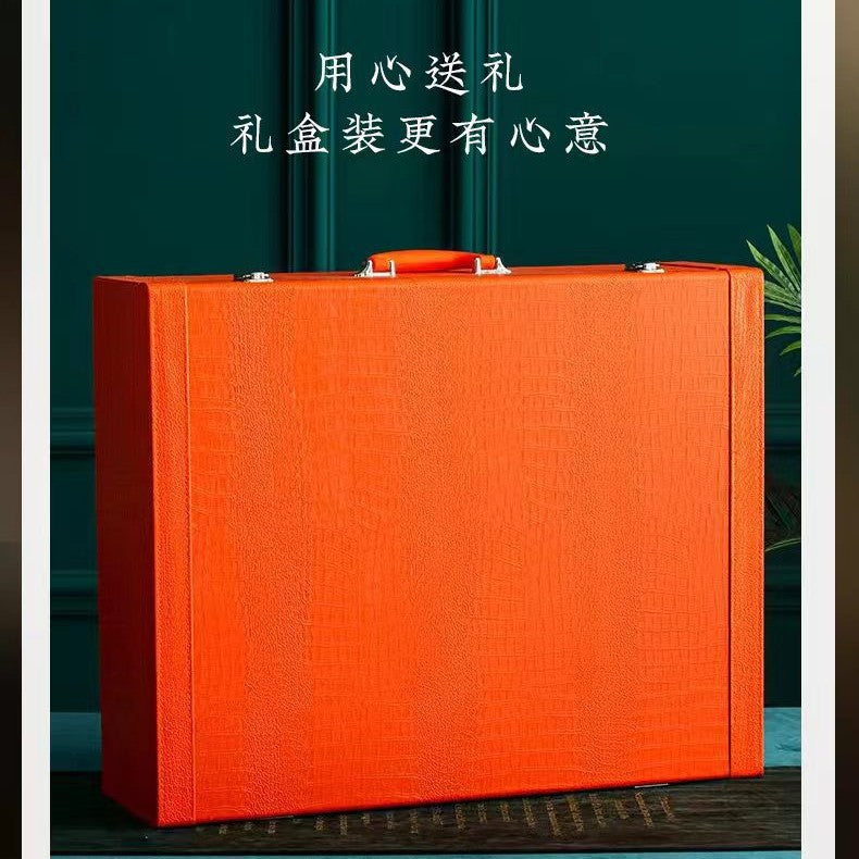 Cha Zi Yan Hong palace-style bone china dinnerware red gift box presentation