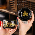 Golden Wood-Leaf Tenmoku Master Teacup - 110ml