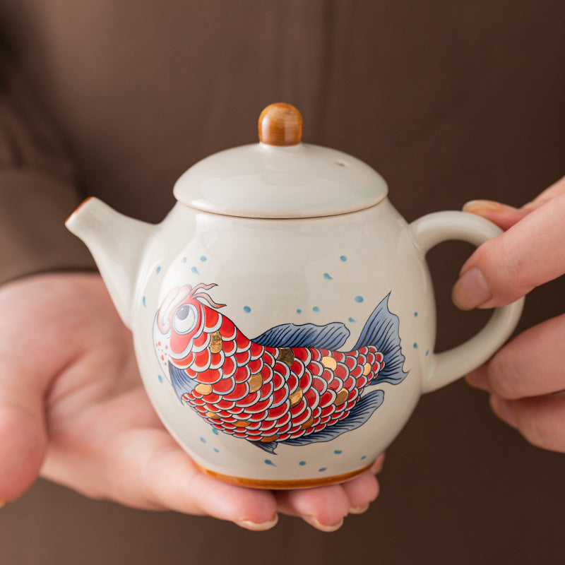 Wood-Ash Abundance Sancai Gaiwan - 110ml