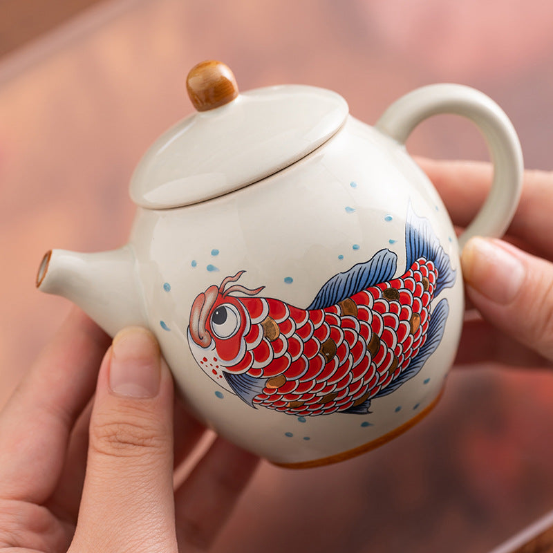 Wood-Ash Abundance Sancai Gaiwan - 110ml