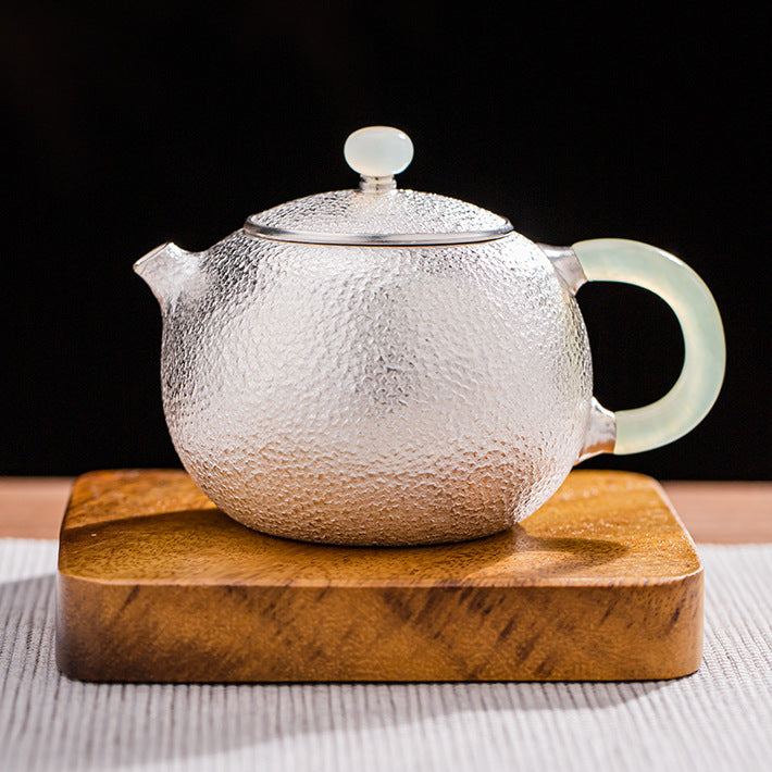 999 pure silver 200ml Chinese Gongfu teapot