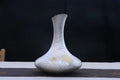 999 fine silver koi and lotus wine decanter with gold-tone lotus accents