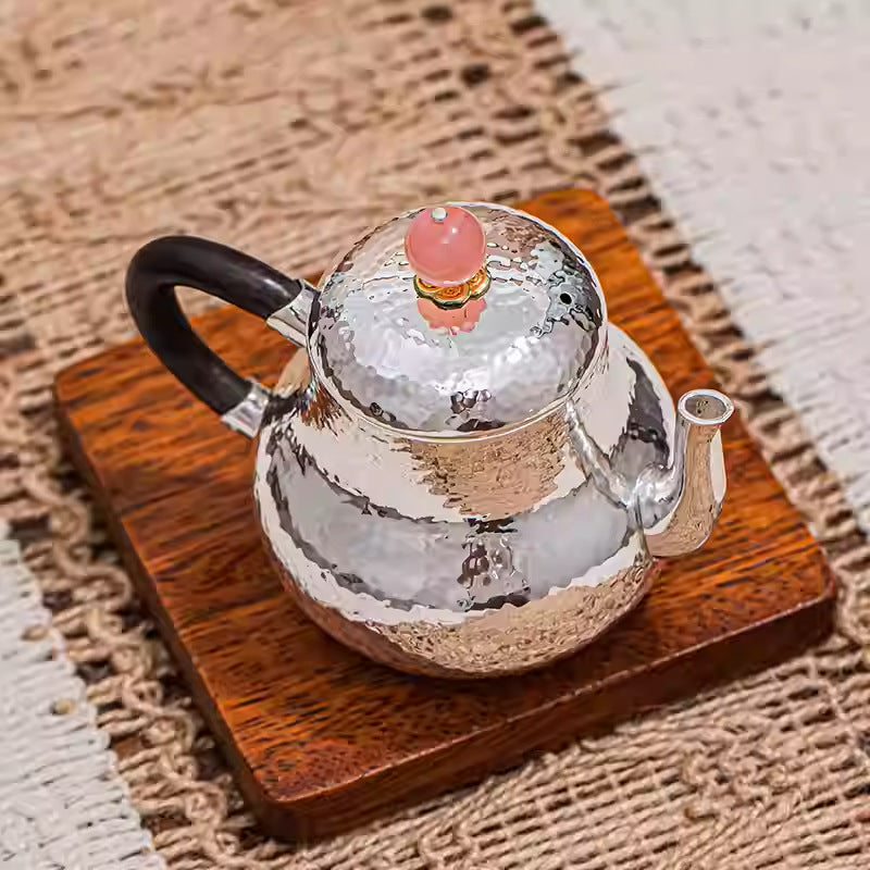 999 silver mini Gongfu teapot craftsmanship
