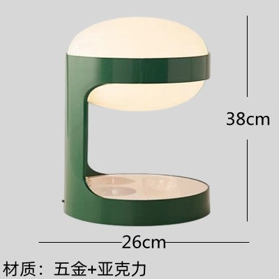 Green sculptural table lamp dimensions approximately 26 by 38 cm