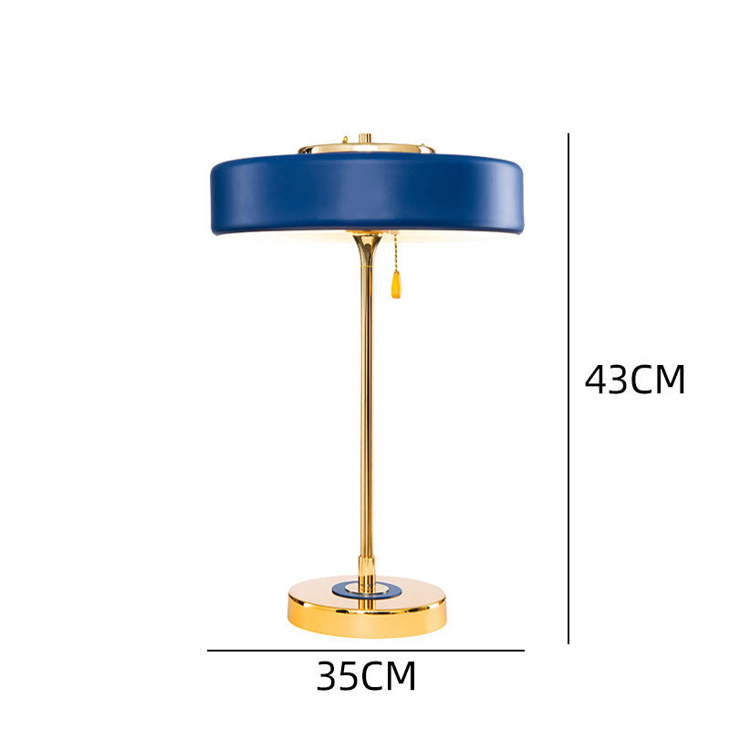 Regent brass drum shade table lamp 2