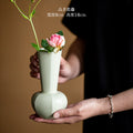 Celadon Chinese bud vase for tea room decor