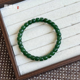 Certified Hetian Jade Bead Bracelet Collection – White Jade, Spinach Green Jade, Multi-Treasure & Sandalwood Styles