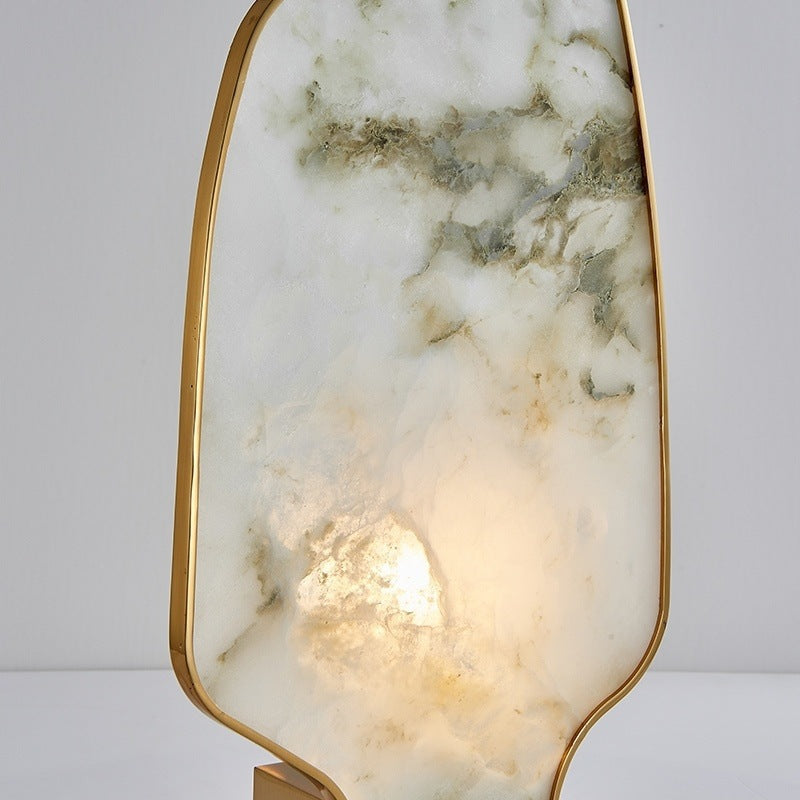 Cloud Vein sculptural stone LED table lamp 1