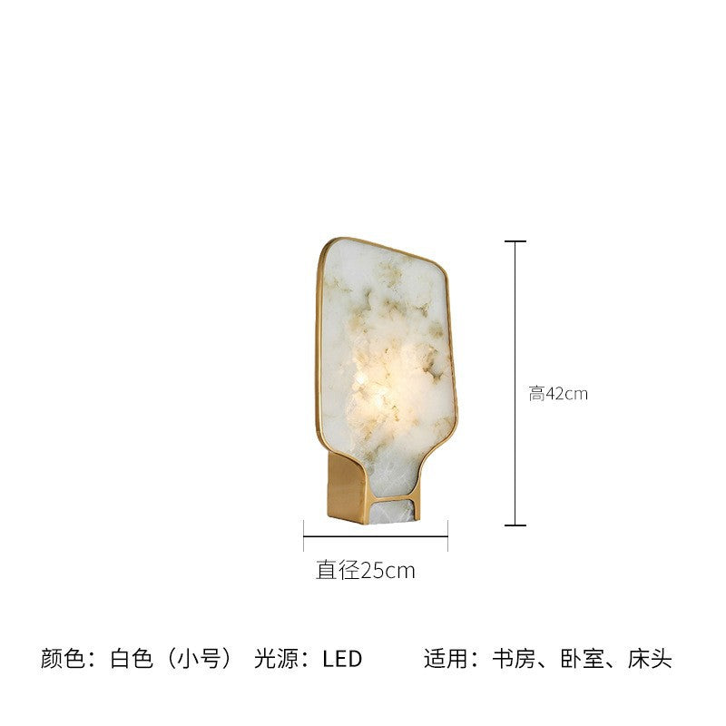 Cloud Vein sculptural stone LED table lamp 3