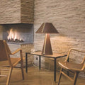 Maison Fold leather cone table lamp 1