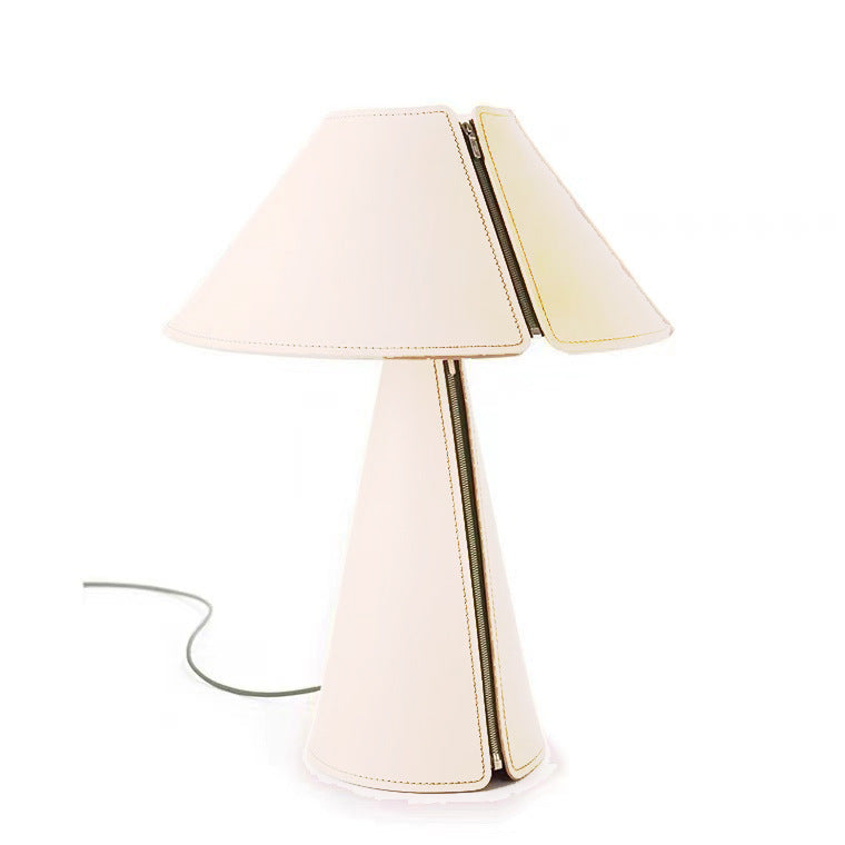 Maison Fold leather cone table lamp 6
