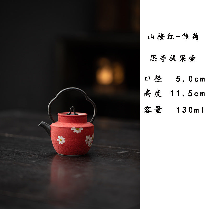 Crackle glazed hand-painted lotus Chinese tea cup