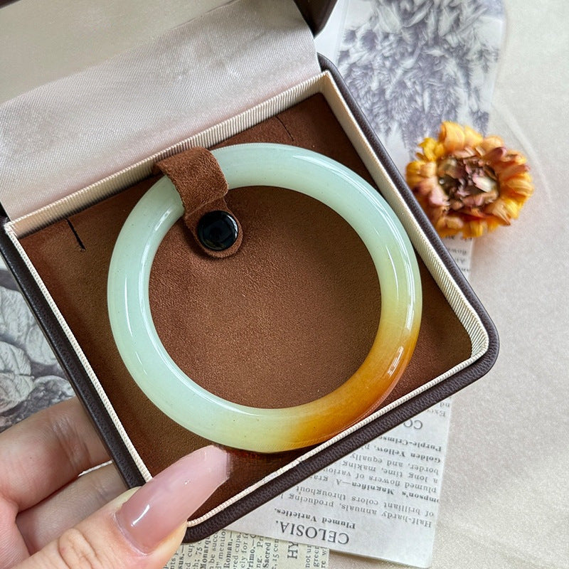 Certified green aventurine quartzite bangle product styling