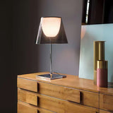 Double-Layer Acrylic Table Lamp – 45cm Clear, Smoke Grey or Amber Italian Modernist Bedside Light