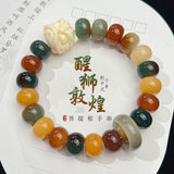 Dunhuang Bodhi Root Bracelet, 108-Bead Mala & Hand Strand Collection – Flying Apsaras, Six-Syllable Mantra, Lion, Lotus & Double-Wrap Styles | 敦煌菩提根