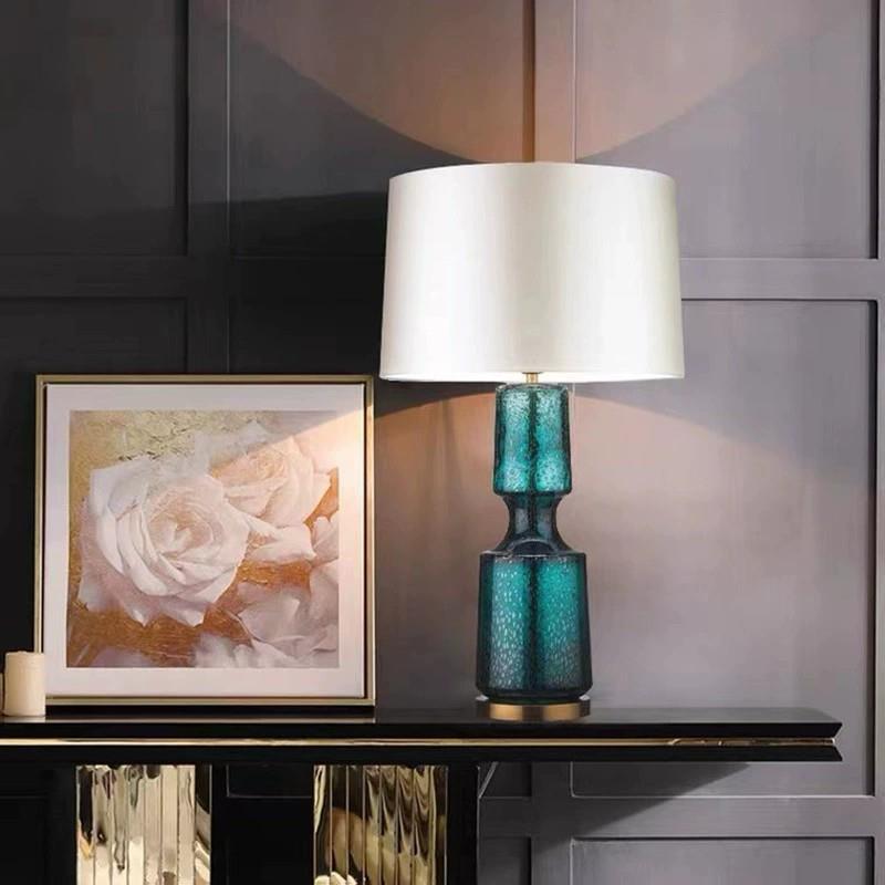 Prism Vessel textured glass column table lamp 1