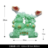 Five Blessings Gourd Ornament – New Chinese Feng Shui Longevity, Prosperity & Spiritual Home Decor