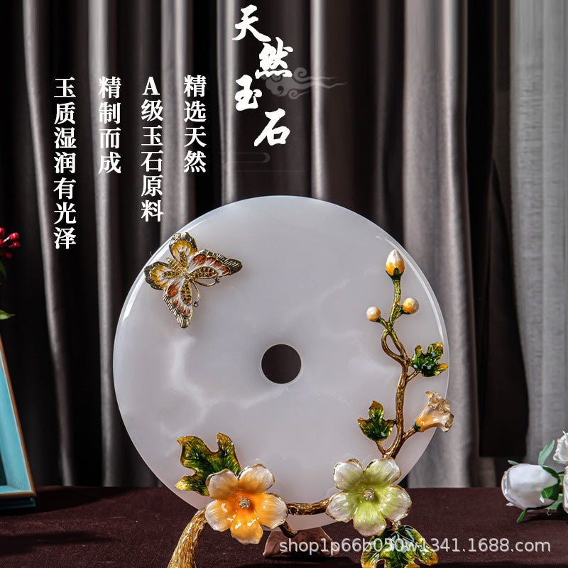 Butterfly flower bi disc decor for entryway