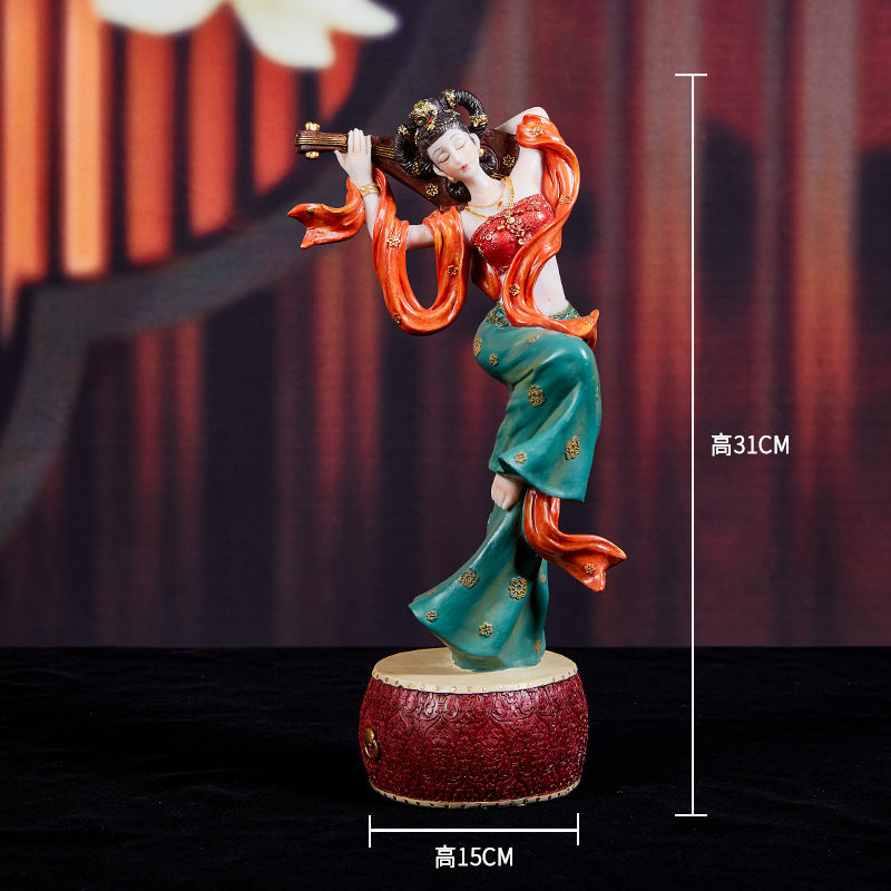New Chinese resin flying apsara figurine gift and home decor