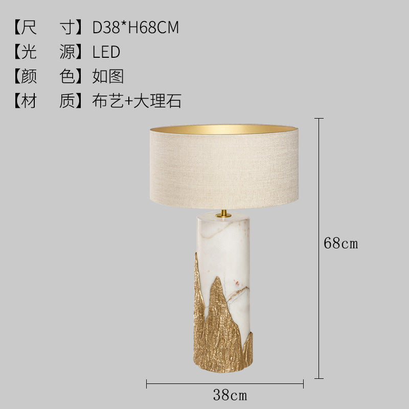 Gilded Mountain column table lamp 3