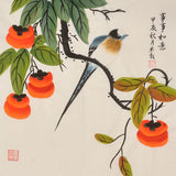 Hand-Painted Chinese Xieyi Flower, Bird, Koi & Auspicious Botanical Painting Collection – Lotus, Persimmons, Gourds, Orchids, Magnolia & Rabbits, 42 Artwork Styles
