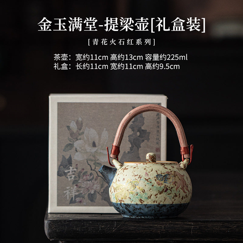 Chinese landscape painting tea cup ceramic detail