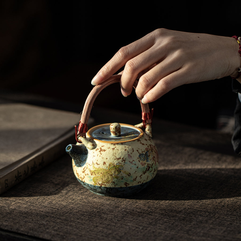 Chinese shanshui landscape ceramic gongfu tea cup