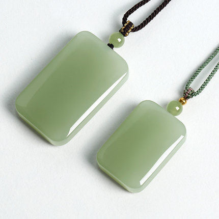 Hetian jade Wu Shi Pai peace plaques in multiple sizes