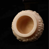 Ivory Nut Cicada Carving Pendant & Hand Piece - Natural Vegetable Ivory Auspicious Ornament