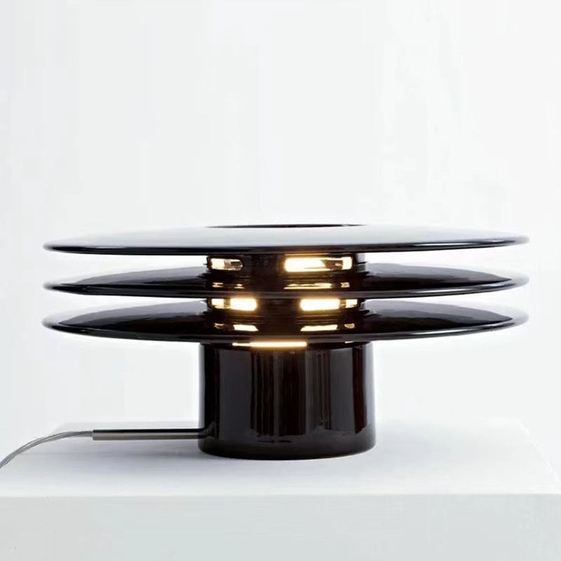 Orbit Stack layered disc postmodern table lamp 4