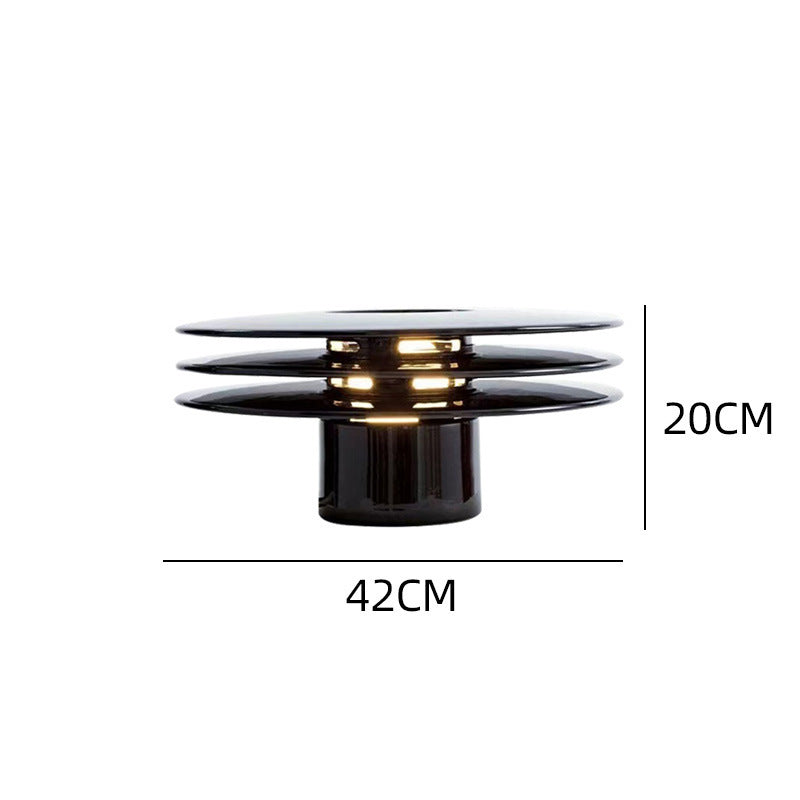 Orbit Stack layered disc postmodern table lamp 5