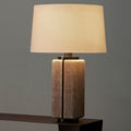 Maison Rift leather column table lamp 1