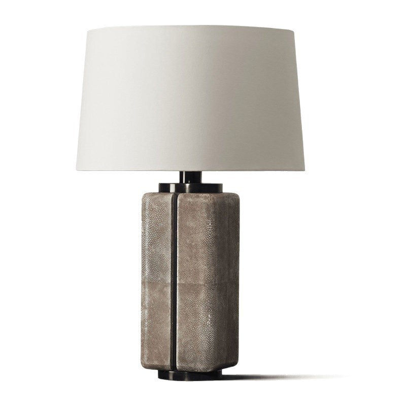 Maison Rift leather column table lamp 2