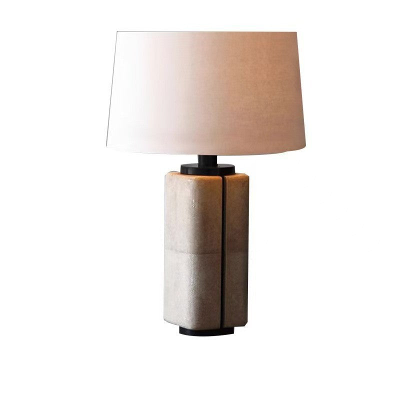 Maison Rift leather column table lamp 6