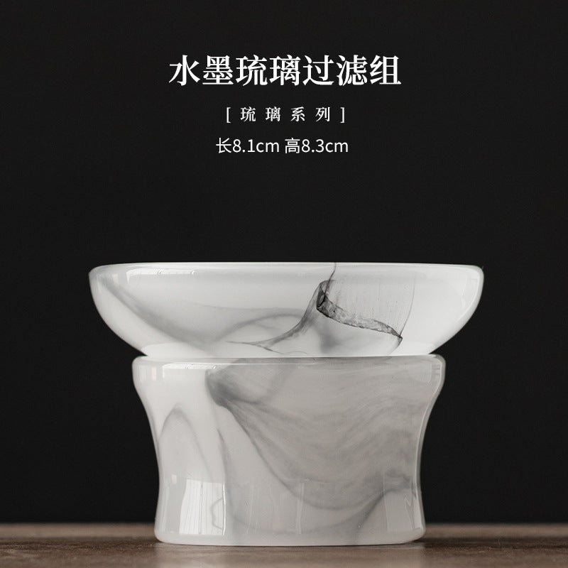 Ink Wash Liuli Tea Filter with Stand - single selected item